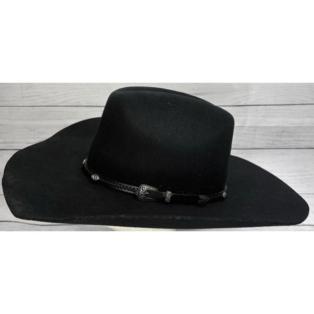 Master Hatters Of Texas MHT Casino Western Cowboy Hat  6 7/8 Black 3X Beaver